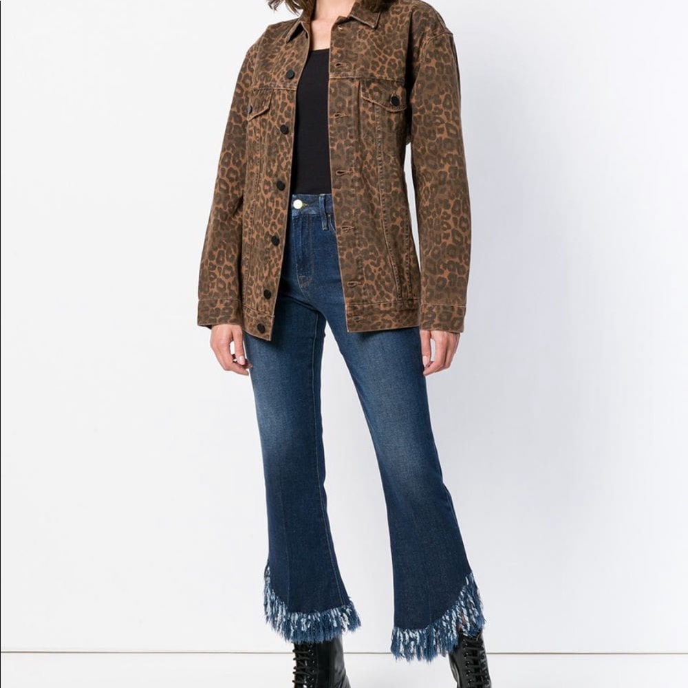 FRAME frayed hem jeans